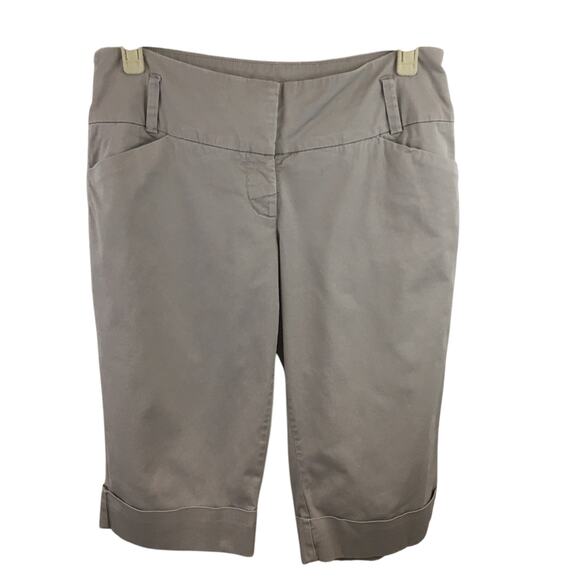 Anthropologie Elevenses Beige Bermuda Shorts Size 6 - Picture 1 of 9